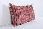 Vintage handmade moroccan kilim pillow 12.9 INCHES X 22.4 INCHES