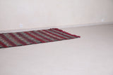 Long entryway Moroccan hand woven rug 3.9 FT X 12 FT