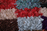 Moroccan colorful handmade boucherouite rug 3 FT X 6.5 FT