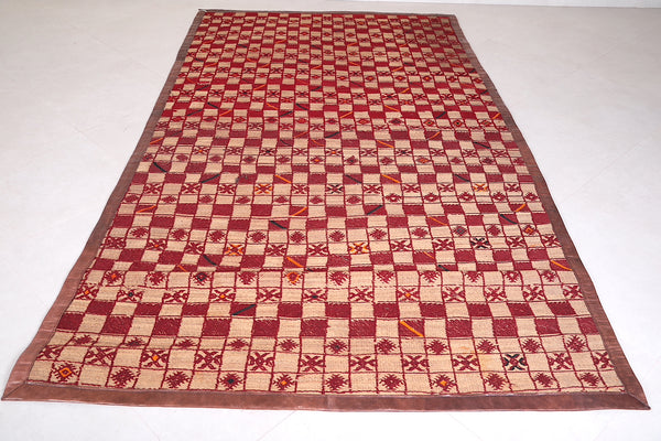 Moroccan hassira rug 5.7 X 10.4 Feet