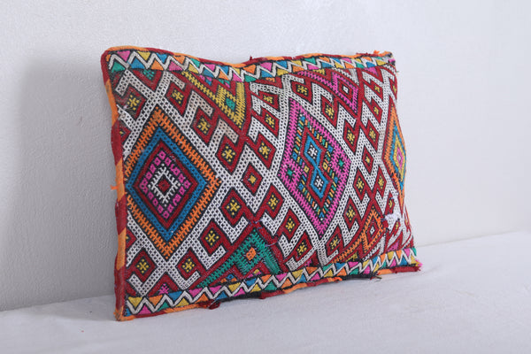 Vintage handmade moroccan kilim pillow 13.7 INCHES X 20 INCHES