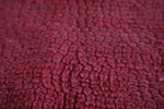 Red hallway berber Moroccan rug ,  3.4 FT X 7.4 FT