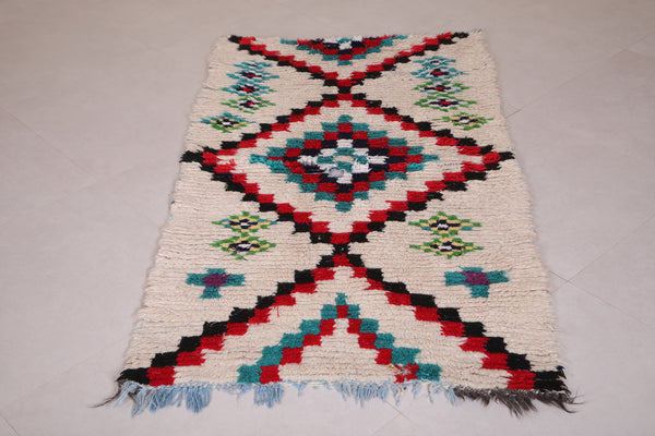 Handmade berber Moroccan wool rug - 3.2 FT X 5.5 FT