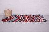 Colorful handmade berber Moroccan carpet - 2.5 FT X 5.4 FT
