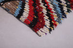 Colorful handmade berber Moroccan carpet - 2.5 FT X 5.4 FT