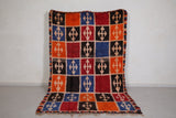 Rainbow colors carpet Moroccan rug , 5.5 FT X 9.2 FTd