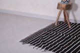 Vintage moroccan handwoven kilim 3.9 FT X 5.8 FT
