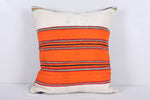 Vintage handmade moroccan kilim pillow 18.8 INCHES X 21.2 INCHES