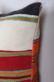 Vintage handmade moroccan kilim pillow 18.8 INCHES X 21.2 INCHES