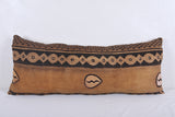 Vintage handmade moroccan kilim pillow 13.7 INCHES X 33.8 INCHES