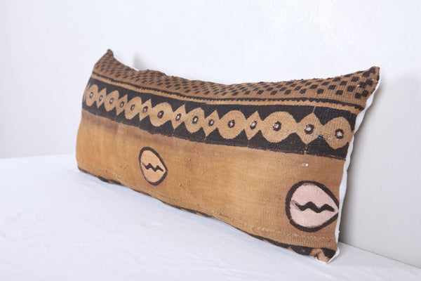 Vintage handmade moroccan kilim pillow 13.7 INCHES X 33.8 INCHES