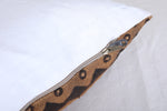 Vintage handmade moroccan kilim pillow 13.7 INCHES X 33.8 INCHES