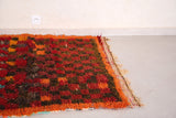Small colorful berber rug Moroccan , 4.4 FT X 4.9 FT