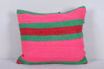 Vintage handmade moroccan kilim pillow 16.5 INCHES X 19.2 INCHES