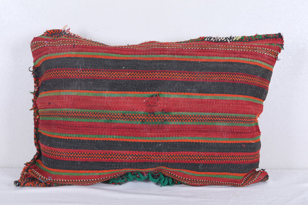 Vintage handmade Moroccan kilim pillow 19.6 INCHES X 28.3 INCHES