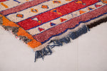 Handmade azilal colorful Moroccan rug 3.3 FT X 5.8 FT