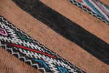 Vintage Berber kilim 5 FT X 8.6 FT