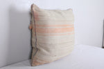 Vintage handmade moroccan kilim pillow 20.8 INCHES X 23.2 INCHES