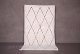 Handmade moroccan beni ourain rug 4.9 FT X 8.3 FT
