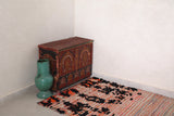 Hallway Moroccan berber rug 3.1 FT X 7.9 FT
