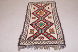 Old handmade Moroccan berber rug - 2.2 FT X 6.4 FT