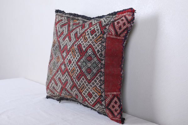 Vintage handmade Moroccan kilim pillow 17.3 INCHES X 18.1 INCHES