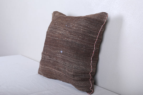 Vintage handmade moroccan kilim pillow 16.5 INCHES X 16.9 INCHES