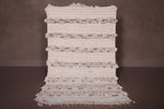 Beige flatwoven handmade Moroccan rug - 3.3 FT X 5.6 FT