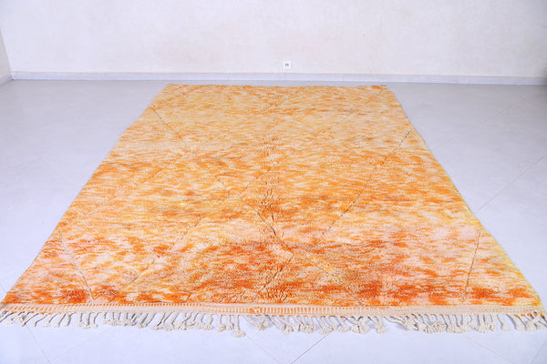 Handmade Custom Orange Moroccan Rug