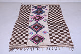 Vintage moroccan rug 4.5 FT X 6.9 FT