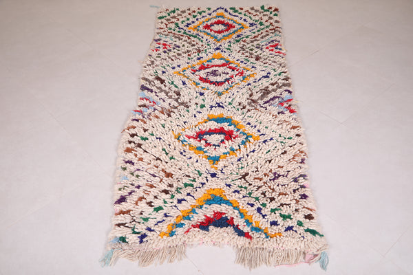 Runner colorful handmade Moroccan rug - 3.3 FT X 7.8 FT