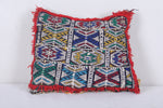 Vintage handmade moroccan kilim pillow 12.2 INCHES X 14.1 INCHES