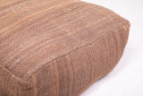 Moroccan brown berber kilim handmade pouf