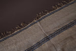 Beige Handwoven berber Moroccan carpet ,  4.1 FT X 7 FT