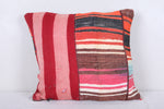 Vintage handmade moroccan kilim pillow 16.5 INCHES X 18.1 INCHES