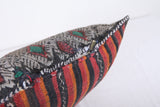 Vintage handmade moroccan kilim pillow 16.5 INCHES X 17.3 INCHES