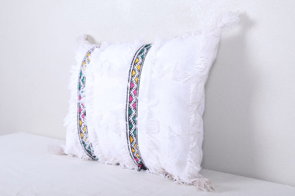 Vintage handmade moroccan kilim pillow 16.1 INCHES X 19.6 INCHES