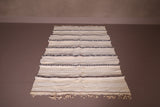 Amazing flatwoven Moroccan berber rug - 3.6 FT X 6.3 FT