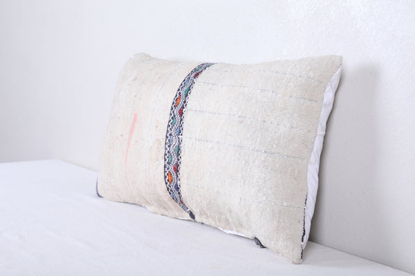 Vintage handmade Moroccan kilim pillow 13.7 INCHES X 21.6 INCHES