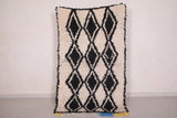 Handmade wool Moroccan berber rug - 3.6 FT X 5.6 FT