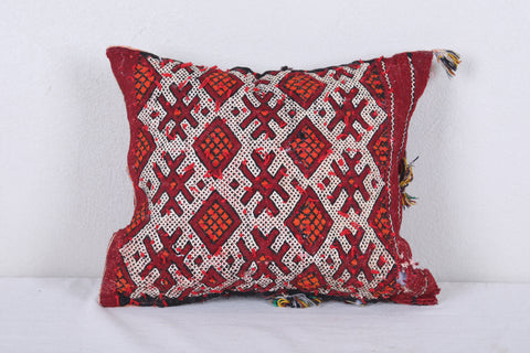 Vintage handmade moroccan kilim pillow 11.8 INCHES X 13.7 INCHES