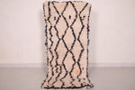 Small boni ourain Moroccan handmade rug - 2 FT X 5.1 FT