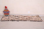 Small boni ourain Moroccan handmade rug - 2 FT X 5.1 FT