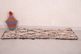 Small boni ourain Moroccan handmade rug - 2 FT X 5.1 FT