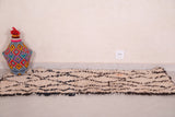 Small boni ourain Moroccan handmade rug - 2 FT X 5.1 FT