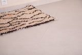 Small boni ourain Moroccan handmade rug - 2 FT X 5.1 FT