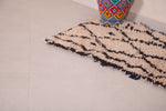 Small boni ourain Moroccan handmade rug - 2 FT X 5.1 FT