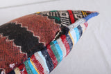 Vintage handmade moroccan kilim pillow 12.9 INCHES X 18.5 INCHES