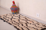 Small boni ourain Moroccan handmade rug - 2 FT X 5.1 FT