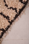 Small boni ourain Moroccan handmade rug - 2 FT X 5.1 FT